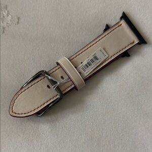 Coach Chalk Leather Watch Strap 42/44